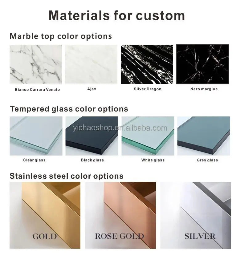 Modern Design Luxury Gold Stainless Steel Computer Table Working Desk with sintered stone for home office furniture set