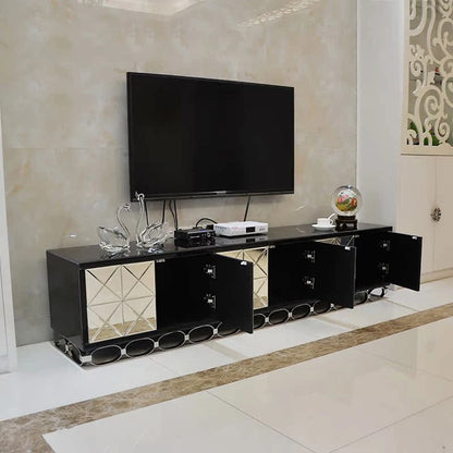 Creative fashion mirror TV cabinet Glass TV cabinet simple neo-classical post-modern mirror furniture
