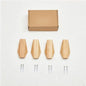 4pcs Minimalist Coat Hanger Single Hook Wooden Simple Japanese Style Wall Key Holder Bag Hat Scarf Decorative Wood Hooks