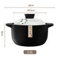 Chinese High Temperature Resistant Household Casserole Cooking Pot Cookware Set Ceramic Hot Pot Food Warmer 1-6L
