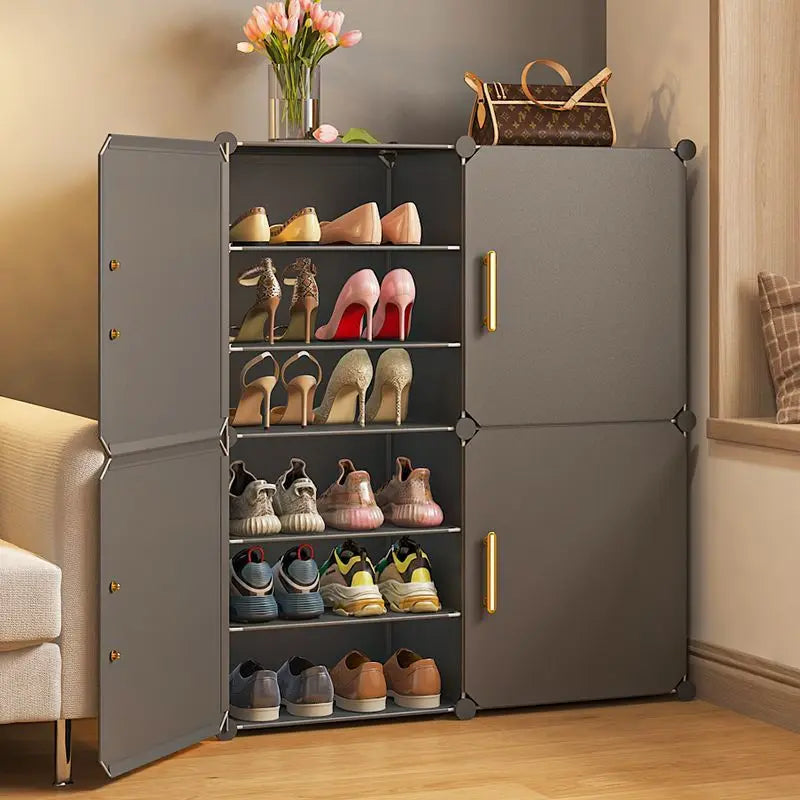 Modern Home Furniture Shoe Rack Cabinets Storage Organizers For Room Cupboard Hallway Entrance Shelf Shoes Layers Dustproof