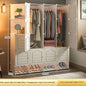 Household Bedroom Dustproof Clothes Cabinets Plastic Collapsible Durable Storage Rack Of Foldable Simplicity Wardrobe Furniture