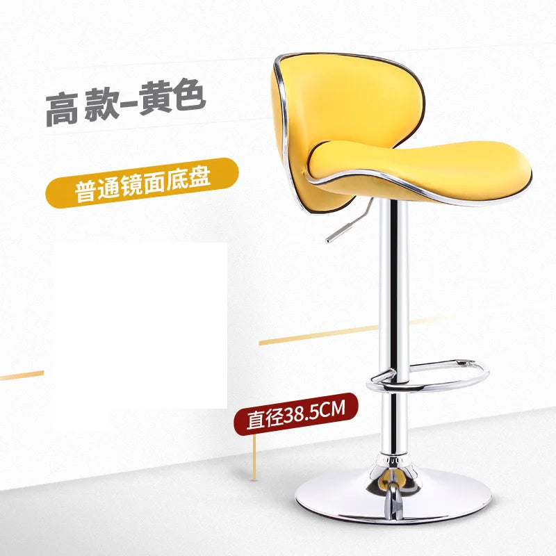 Bar Furniture High Stools Kitchen Adjustable Lift Backrest Bar Chair Swivel Nordic Bar Counter Sofa Chairs Bar Banks Dining Seat