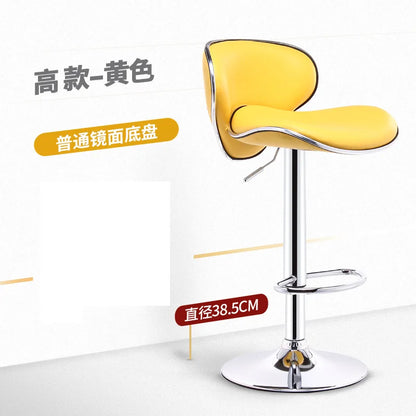 Bar Furniture High Stools Kitchen Adjustable Lift Backrest Bar Chair Swivel Nordic Bar Counter Sofa Chairs Bar Banks Dining Seat