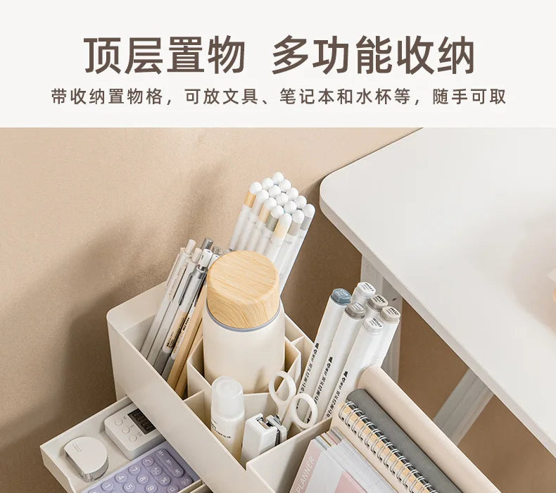 Classroom Desk Storage Shelf Sub-study Movable Large-capacity Bookshelf Children's Room Book Storage Artifact