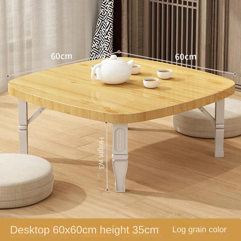 Furniture For Home Folding Household Small Tea Coffee Square Tables Simple Dining Carpet Tatami Bed Desk Balcony Computer Table