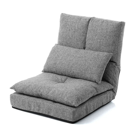 Floor Chair Japanese Style Adult Foldable Multifunctional Leisure Tatami Lazy Sofa Folding Chaise Lounge Soft and Comfortable