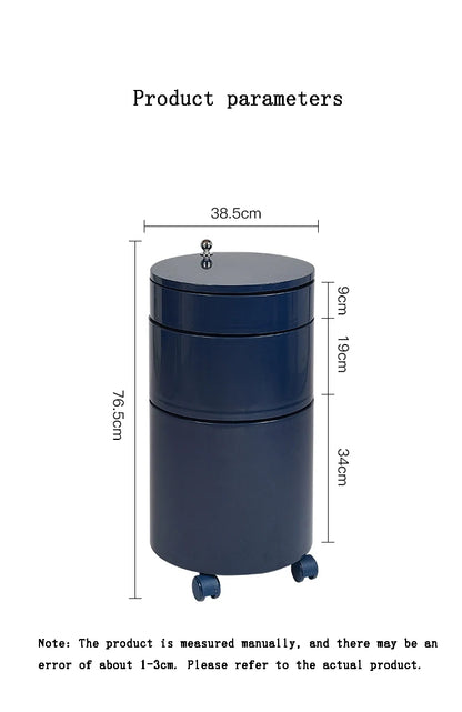 Nordic Furniture, Creative Nightstands, Bedroom Cabinets, Bedside Tables, multifunctional Locker Cart,Round Revolving Side Table