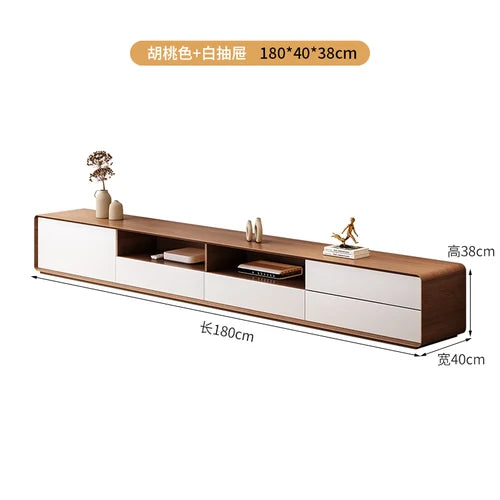 HYP Simple TV Cabinet Coffee Table Combination Nordic Set Modern Living Room Floor Cabinet Large and Small Apartment Type