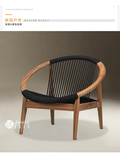 Garden 3 Piece Woven Rope Patio Furniture Set with Cushions, All Weather Patio Conversation Bistro Set Outdoor Table and Chairs