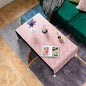 Cotton Linen Coffee Table Cloth,Coffee Table Cover with Tassels TV Cabinet Waterproof Rectangle Wavy Tablecloths
