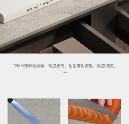 Light Luxury Console Tables Simple Modern Living Room Entrance Side View Table High-End Natural Marble Entrance Cabinet