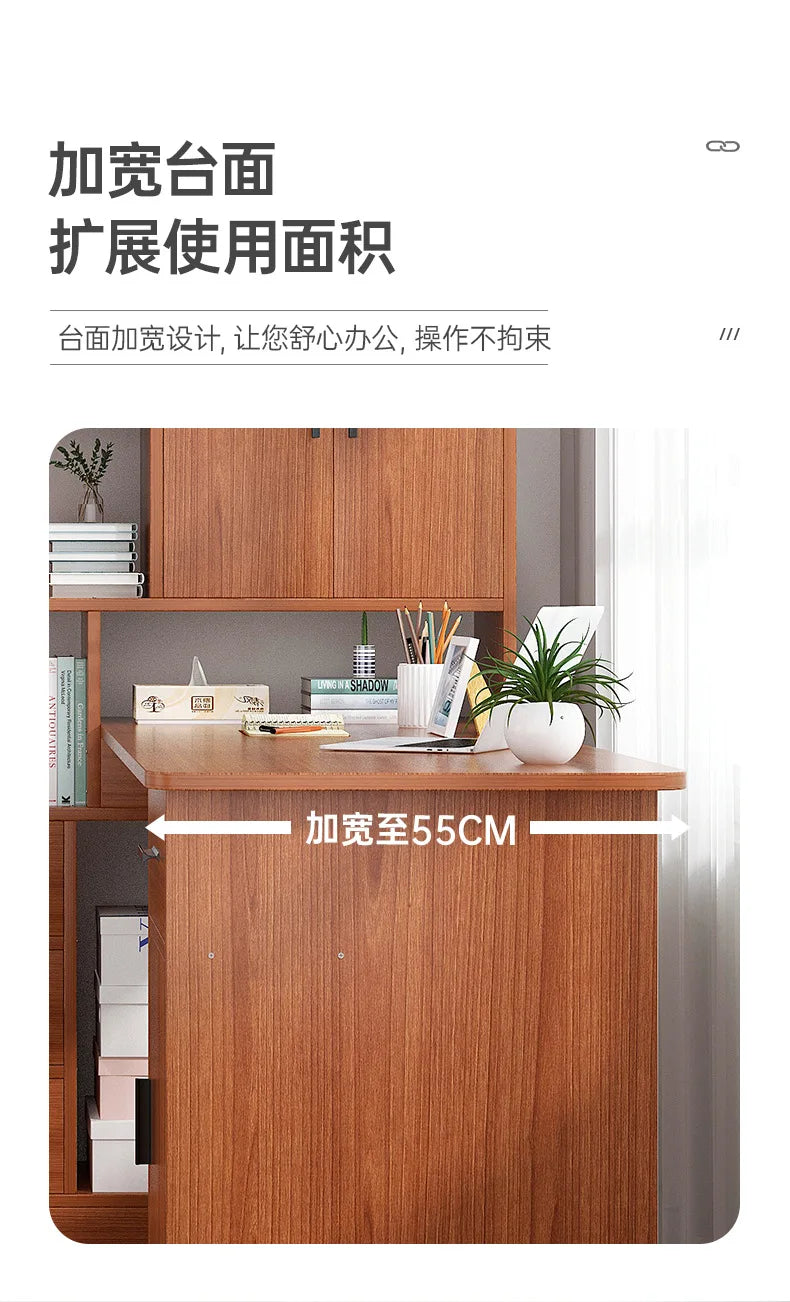Rental table home bookshelf desk integrated desktop computer desk student study desk corner writing desk combination