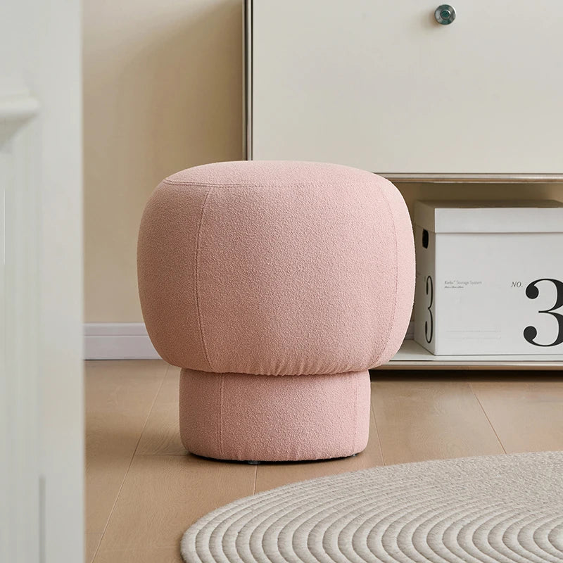 Nordic Furniture, Living Room Sofa Stools, Bedroom Dressing Stool, Porch Shoe Changing Stool, Circular Mobile Seat,Leisure Chair