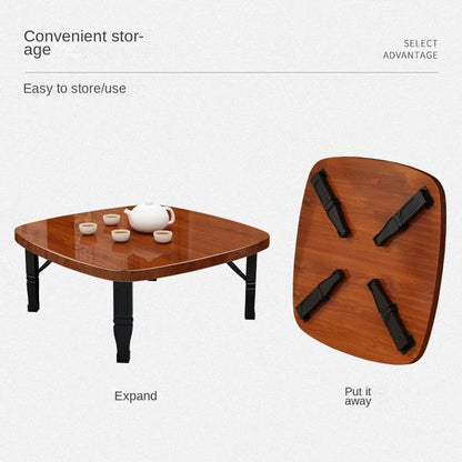 Furniture For Home Folding Household Small Tea Coffee Square Tables Simple Dining Carpet Tatami Bed Desk Balcony Computer Table