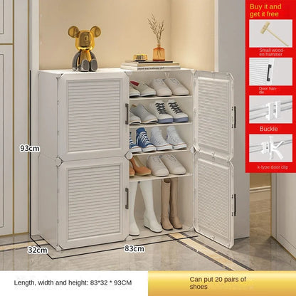 Shoe Rack Storage Cabinet Simple Household Small Entrance Modern Dormitory Home Furniture Living Room Shoes Organizer Cupboards