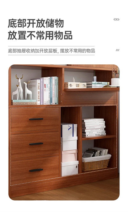 Rental table home bookshelf desk integrated desktop computer desk student study desk corner writing desk combination