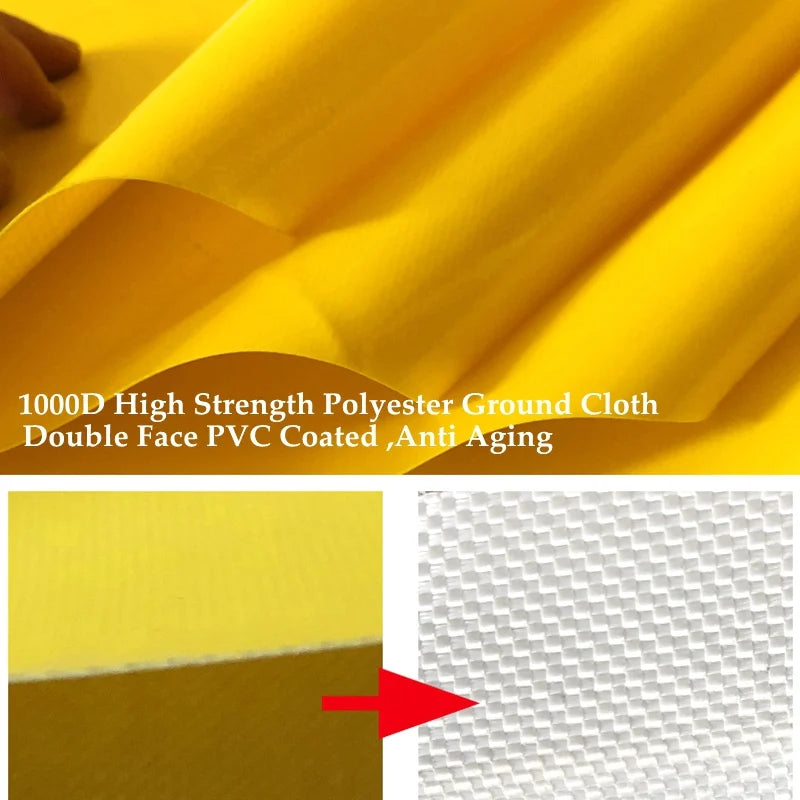 10 Colors 500GSM Heavy Duty PVC Tarpaulin Waterproof Knife Cloth Camping Tent Groundsheet Gazebos Canopy Awnings Shading Sails