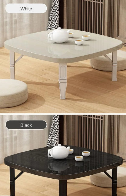 Furniture For Home Folding Household Small Tea Coffee Square Tables Simple Dining Carpet Tatami Bed Desk Balcony Computer Table