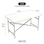 DPstudio vintage simple desk, stainless steel rectangular dining table, blogger, same conference table Bauhaus