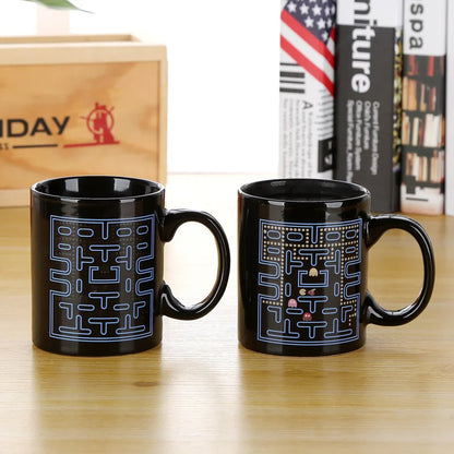 Creative Battery Magic Mug Positive Energy Color Changing Cup Ceramic Discoloration Coffee Tea Milk Mugs Novelty Gifts 12 style