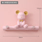Cartoon Bear Hook Porch Key Hook Clothes Rack Wall Coat Keychain Bathroom Accessories Holder Hook Hat Clothes Display Stands