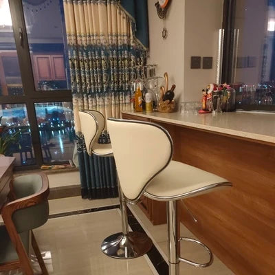 Bar Furniture High Stools Kitchen Adjustable Lift Backrest Bar Chair Swivel Nordic Bar Counter Sofa Chairs Bar Banks Dining Seat