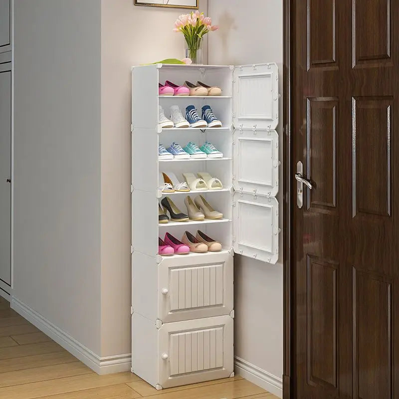 Shoe Rack Storage Cabinet Simple Household Small Entrance Modern Dormitory Home Furniture Living Room Shoes Organizer Cupboards