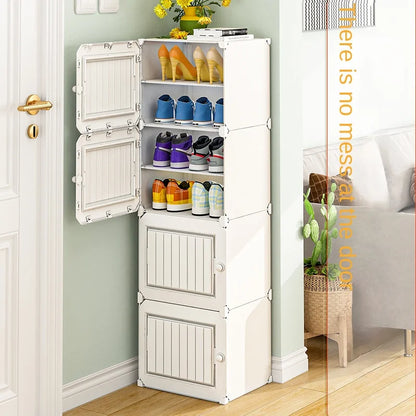 Shoe Rack Storage Cabinet Simple Household Small Entrance Modern Dormitory Home Furniture Living Room Shoes Organizer Cupboards