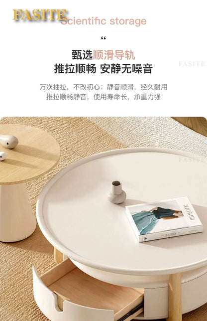 Cream style floor-to-ceiling modern simple living room home small apartment French coffee table combination
