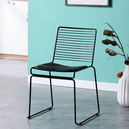 Nordic Dining Chair Modern Minimalist Creative Outdoor Iron Wire Personality Office Hollow Leisure Computer Chair Dropshipping