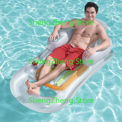 Water hammock recliner inflatable floating bed swimming pool floating swimming mattress sea swimming ring