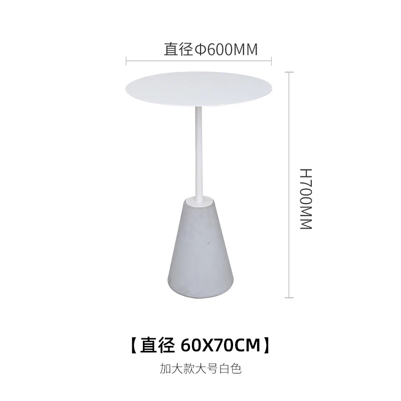 Milk Tea Shop Cement Side Table Simple Modern Concrete Side Table Designer Living Room Nordic Heytea Coffee Shop Round Table