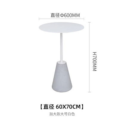 Milk Tea Shop Cement Side Table Simple Modern Concrete Side Table Designer Living Room Nordic Heytea Coffee Shop Round Table