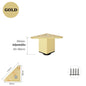 4PCS Furniture Leg Aluminum Triangular Square Sofa Leg with Screw Thickening Metal Furniture Feet Bathroom Cabinet Coffee Table