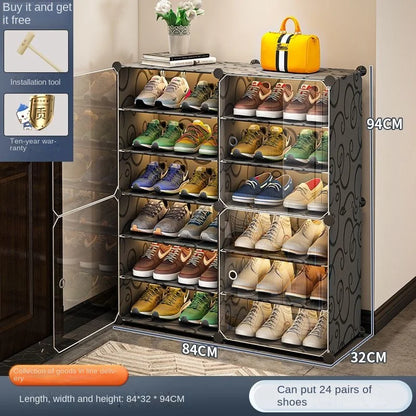 Shoerack Cabinet Shoe Rack Storage Organizer Shelf Shoes Entrance Hallway Furniture Cupboards Splicing Dustproof Transparent Box