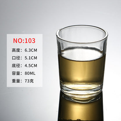 White Wine Glass Small Wine Glass Spirits Glass Bullet Cup B52 Shot Cup Swallow Cup One Mouthful Cup Goblet Glass DROPSHIPPING