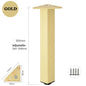 4PCS Furniture Leg Aluminum Triangular Square Sofa Leg with Screw Thickening Metal Furniture Feet Bathroom Cabinet Coffee Table