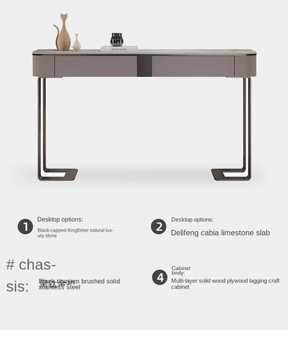 Light Luxury Console Tables Simple Modern Living Room Entrance Side View Table High-End Natural Marble Entrance Cabinet
