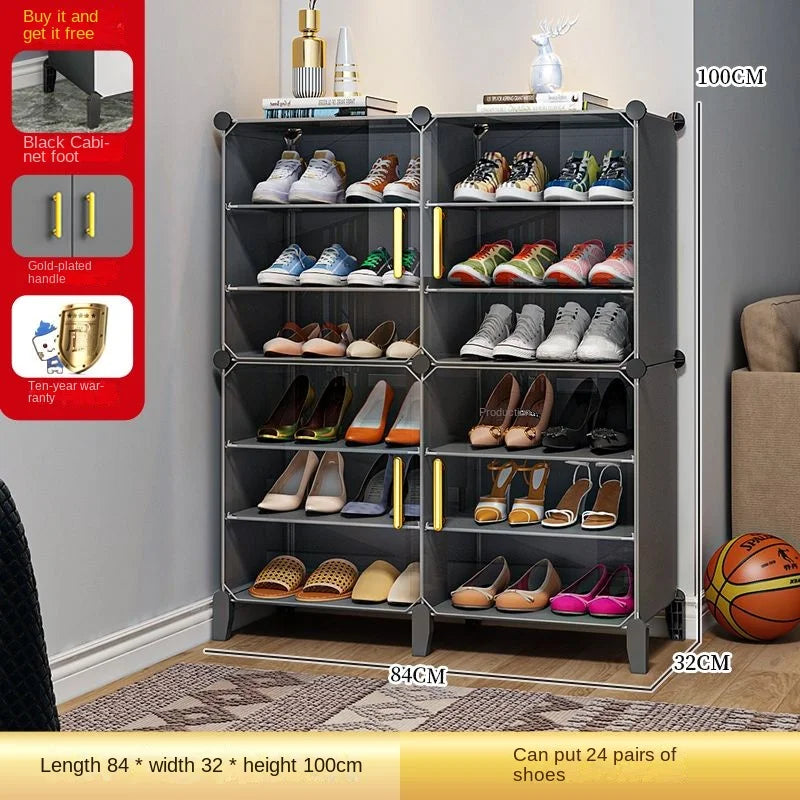 Shoe Rack Folding Home Furniture Modern Live Room Cabinets Shoes Storage Organizers Cupboards Hallway Entrance Shelf Shoes