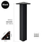 4PCS Furniture Leg Aluminum Triangular Square Sofa Leg with Screw Thickening Metal Furniture Feet Bathroom Cabinet Coffee Table