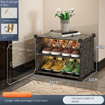 Shoerack Cabinet Shoe Rack Storage Organizer Shelf Shoes Entrance Hallway Furniture Cupboards Splicing Dustproof Transparent Box