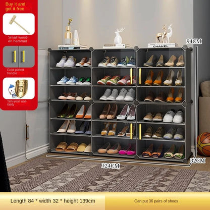Shoe Rack Folding Home Furniture Modern Live Room Cabinets Shoes Storage Organizers Cupboards Hallway Entrance Shelf Shoes