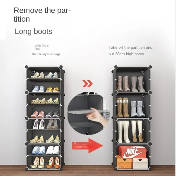 Shoe Rack Cabinets Shelf Shoes Storage Organizer Cupboards Furniture Hallway Entrance Multiple Layer Dustproof Cover Transparent