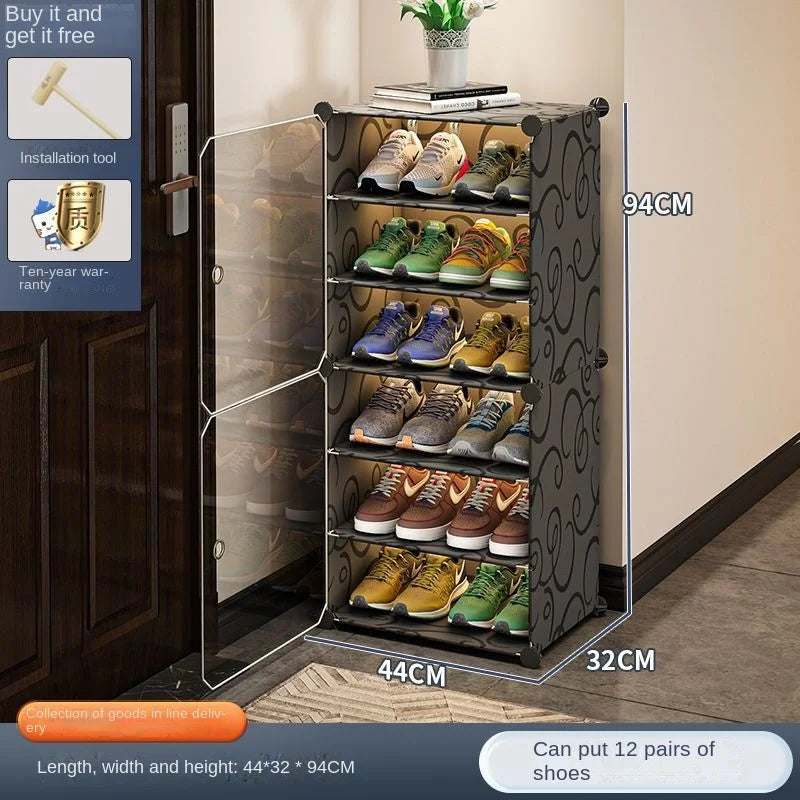 Shoerack Cabinet Shoe Rack Storage Organizer Shelf Shoes Entrance Hallway Furniture Cupboards Splicing Dustproof Transparent Box