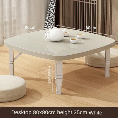Furniture For Home Folding Household Small Tea Coffee Square Tables Simple Dining Carpet Tatami Bed Desk Balcony Computer Table