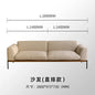 Fabric sofa living room modern simple Nordic chaise longue solid wood corner sofa combination