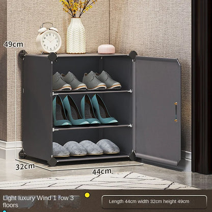 Modern Home Furniture Shoe Rack Cabinets Storage Organizers For Room Cupboard Hallway Entrance Shelf Shoes Layers Dustproof