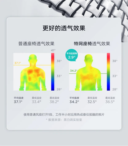 Black and white tone E3 three-zone waist protection ergonomic chair office computer chair