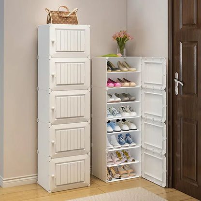 Shoe Rack Storage Cabinet Simple Household Small Entrance Modern Dormitory Home Furniture Living Room Shoes Organizer Cupboards
